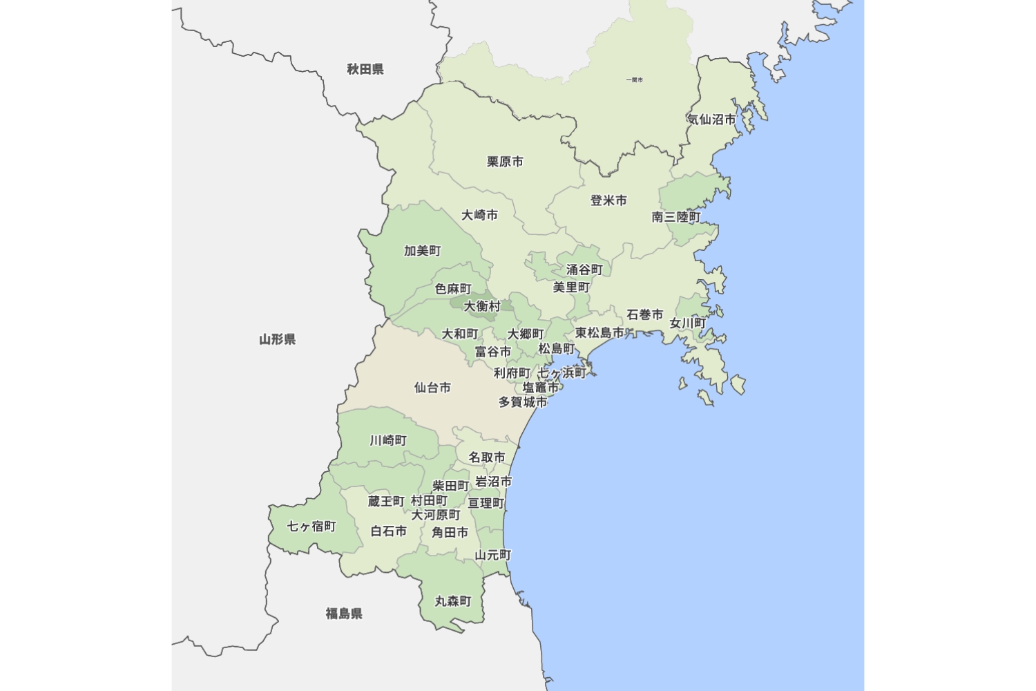 東北地図